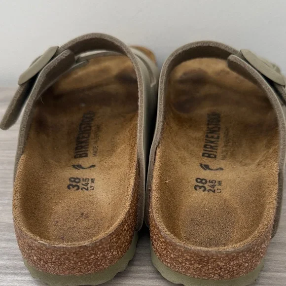 Birkenstock Two-Strap Sandals in Olive Taupe - Picture 2 of 5